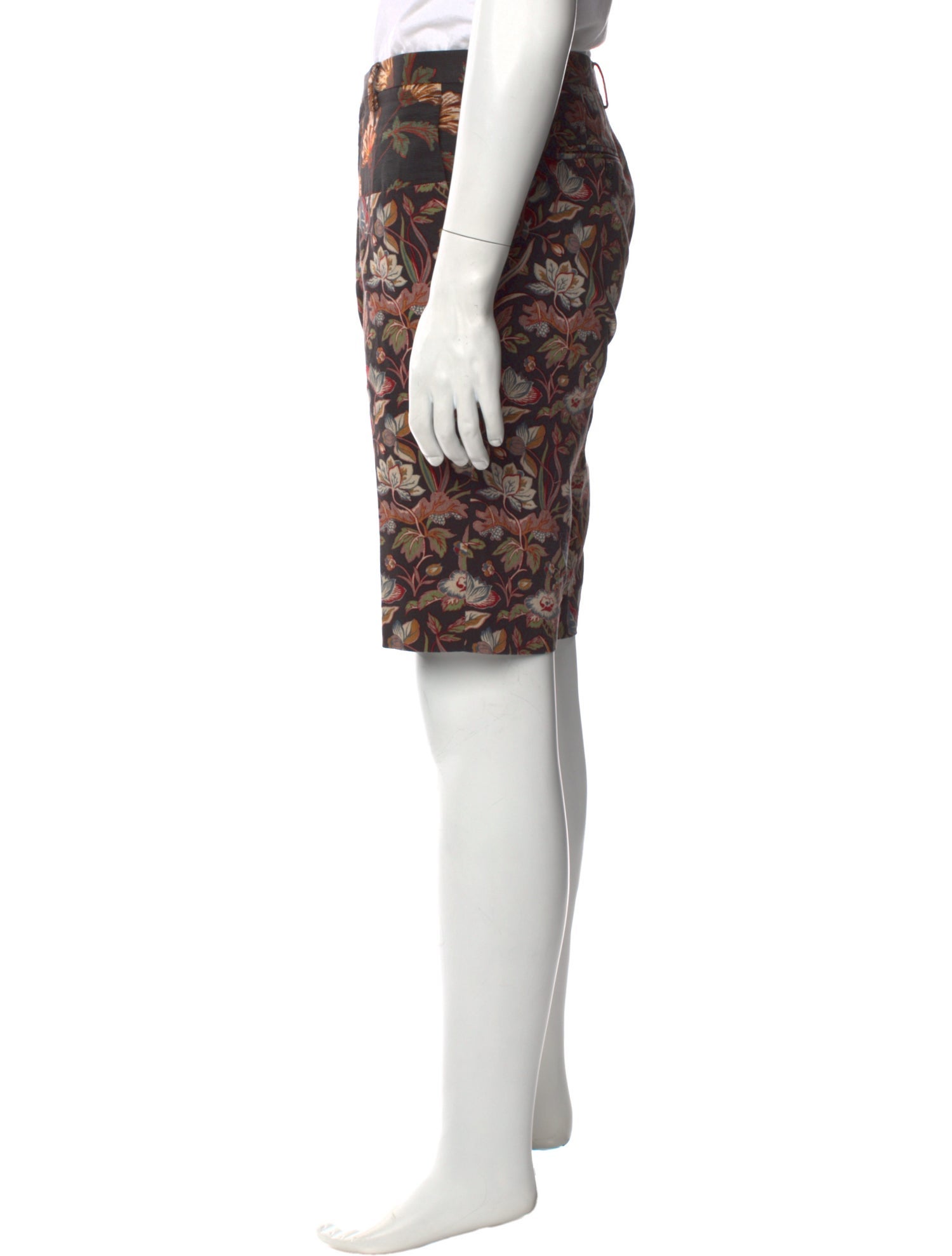 Dries Van Noten Floral Print Jogger Shorts