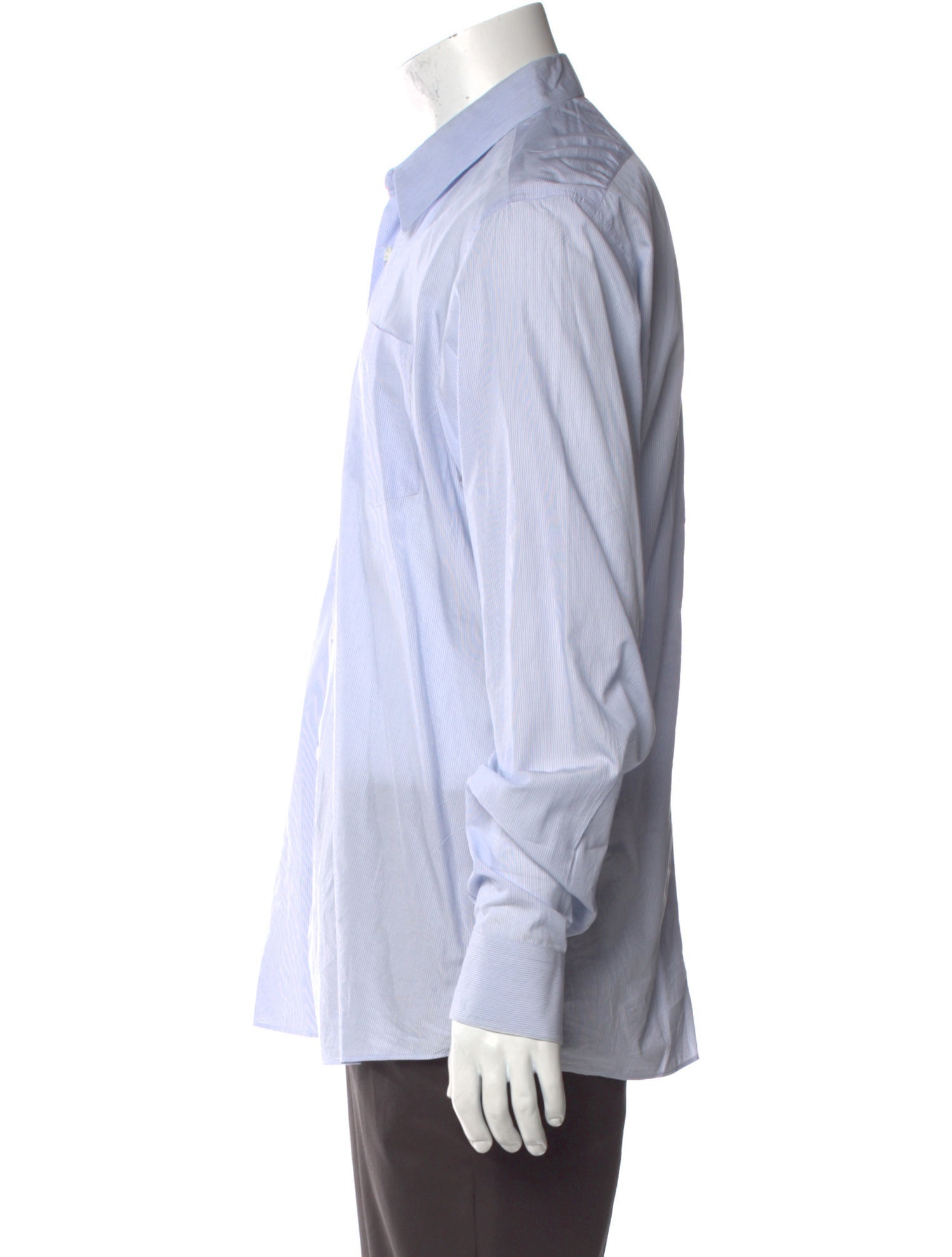 Dries Van Noten Striped Long Sleeve Dress Shirt