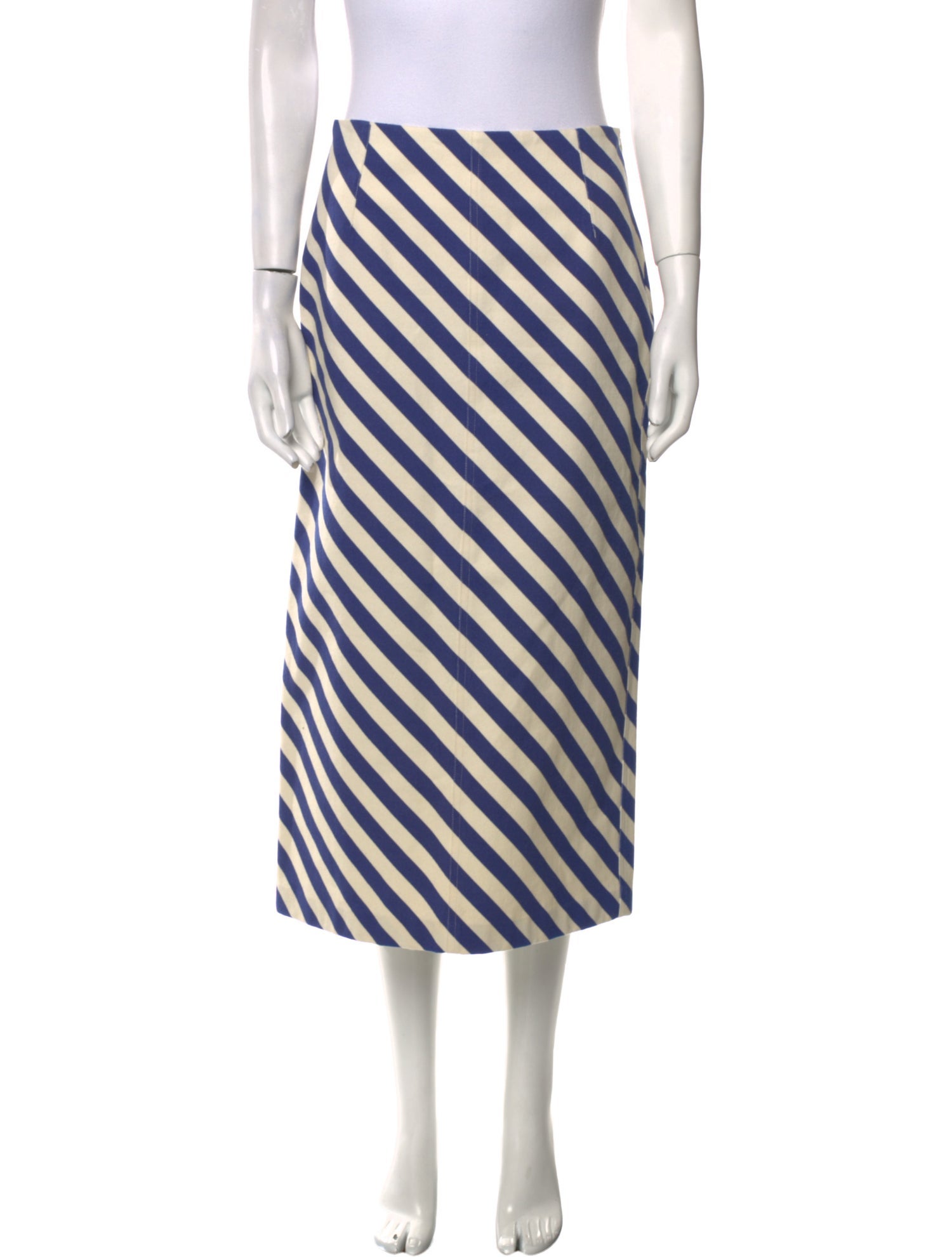 Dries Van Noten Striped Midi Length Skirt