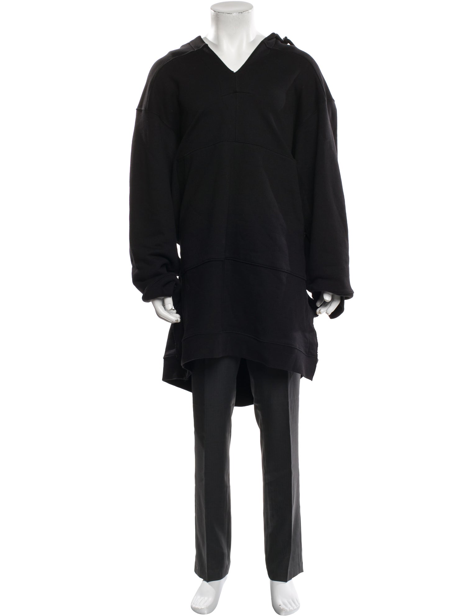 Dries Van Noten V-Neck Long Sleeve Hoodie