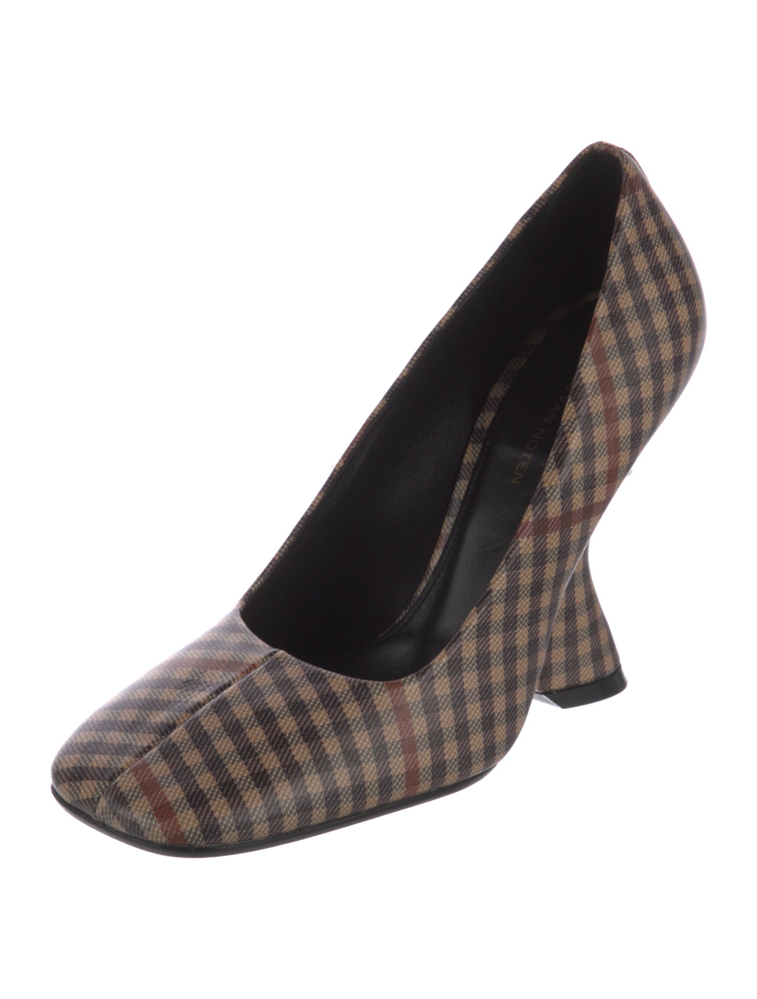 Dries Van Noten Patent Leather Printed Pumps