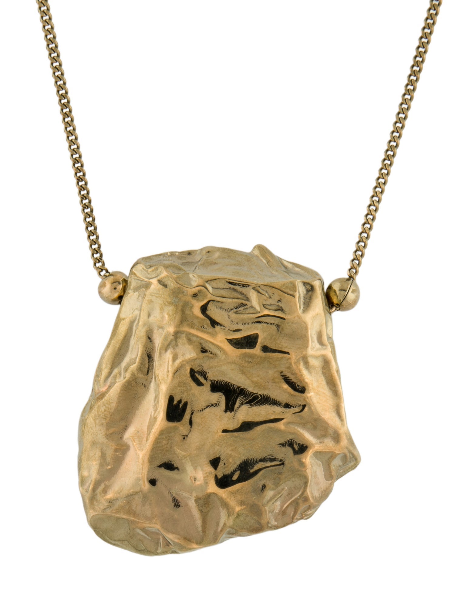 注目の的！【Dries Van Noten】Pendant necklace Dries Van Noten Men's Ball Pendant Necklace in Black Dries