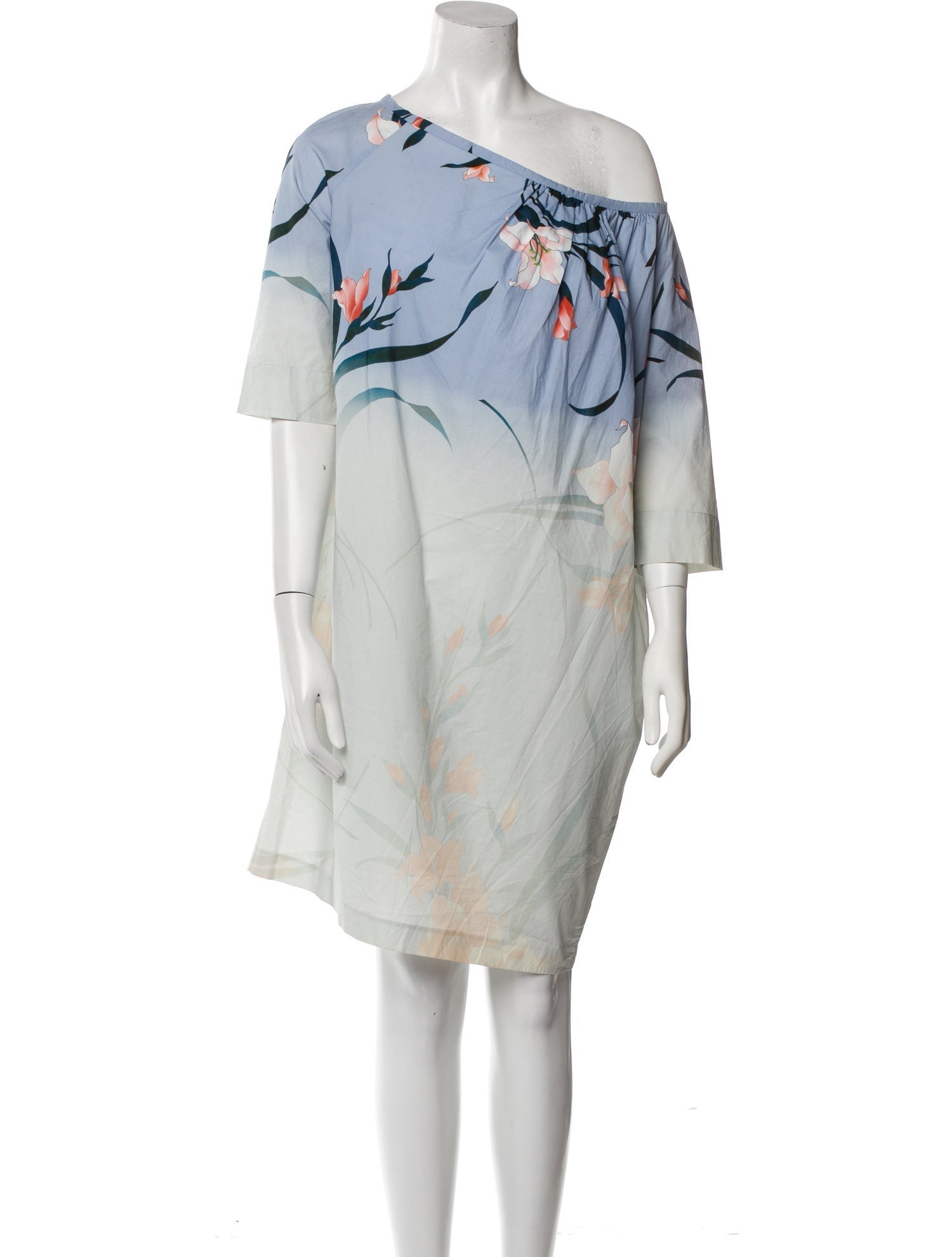 Dries Van Noten Floral Print Mini Dress
