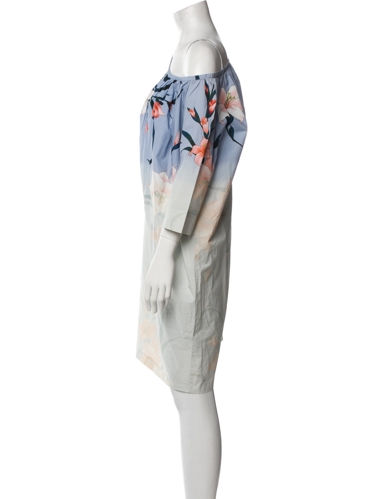 Dries Van Noten Floral Print Mini Dress