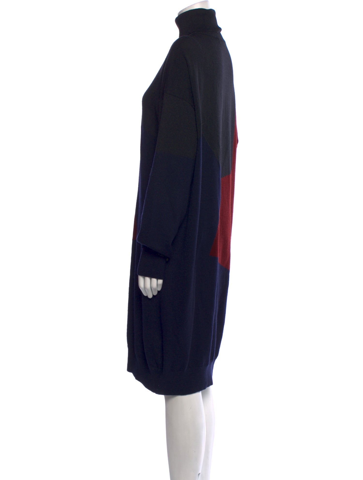 Dries Van Noten Merino Wool Knee-Length Dress