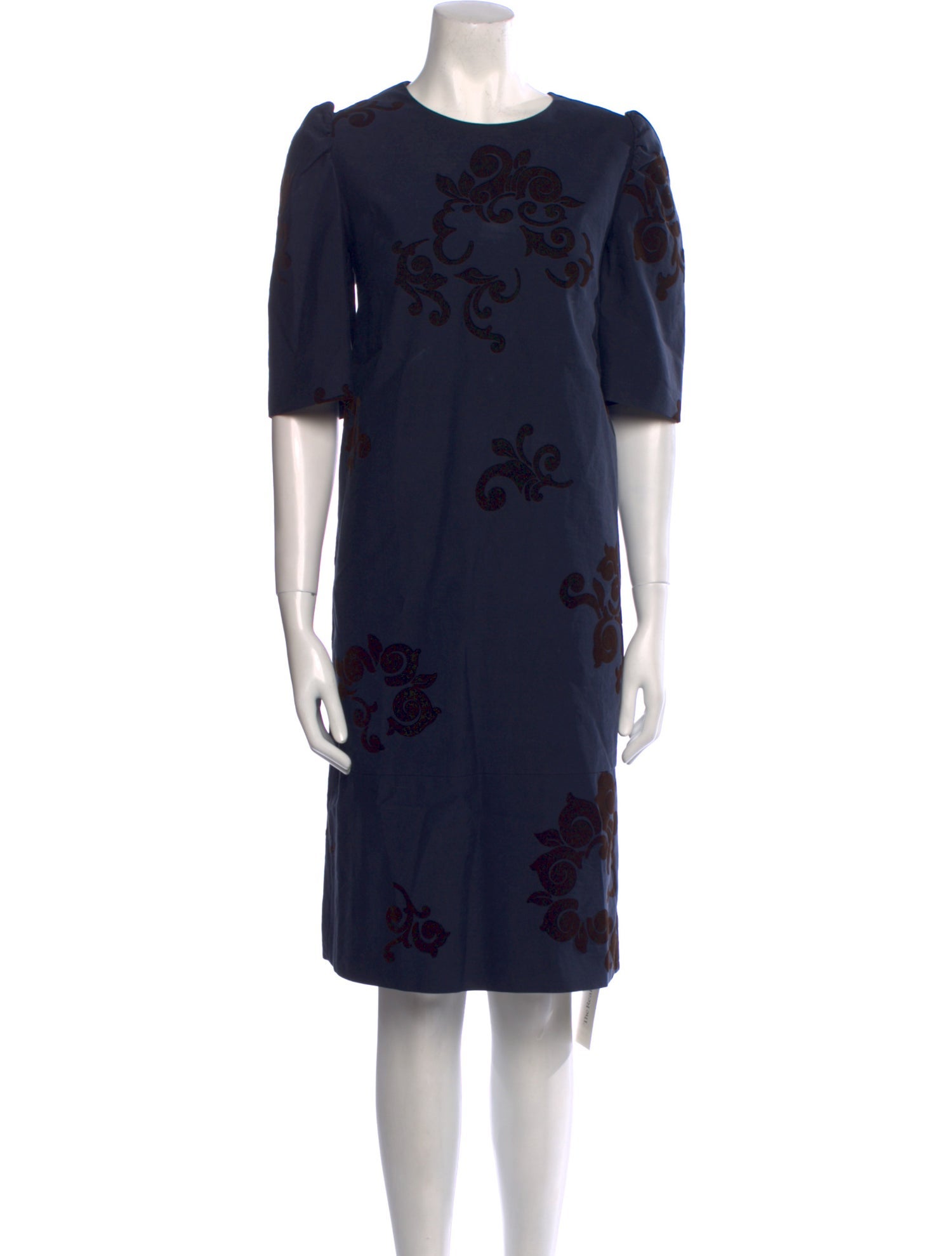 Dries Van Noten Floral Print Knee-Length Dress