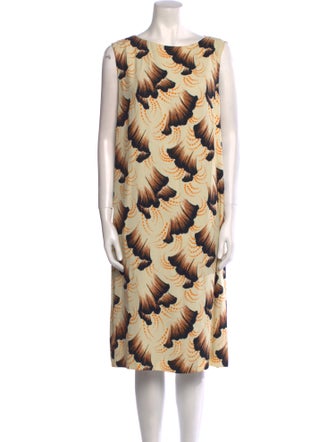 Dries Van Noten Printed Midi Length Dress