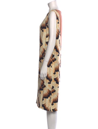 Dries Van Noten Printed Midi Length Dress