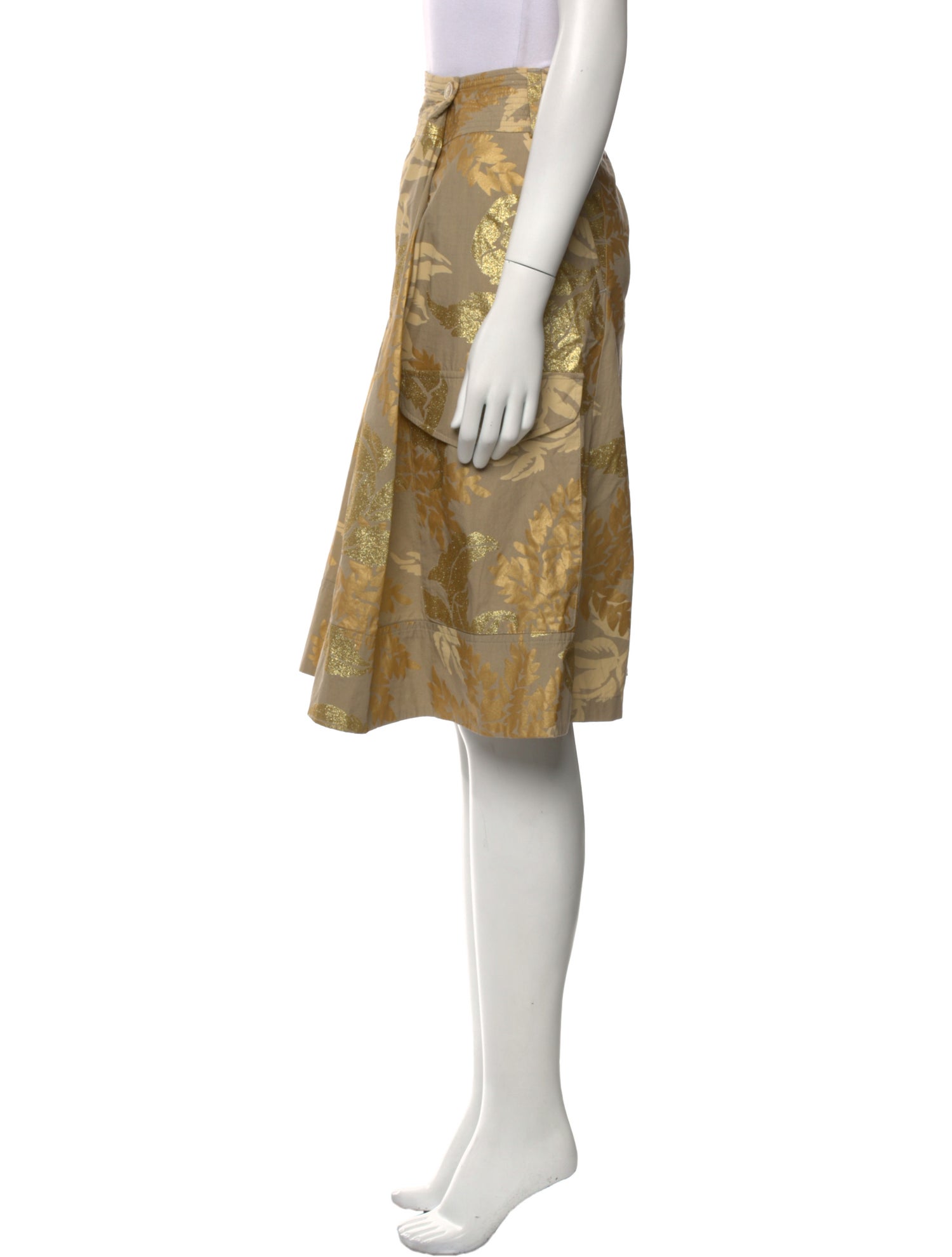 Dries Van Noten Floral Print Knee-Length Skirt