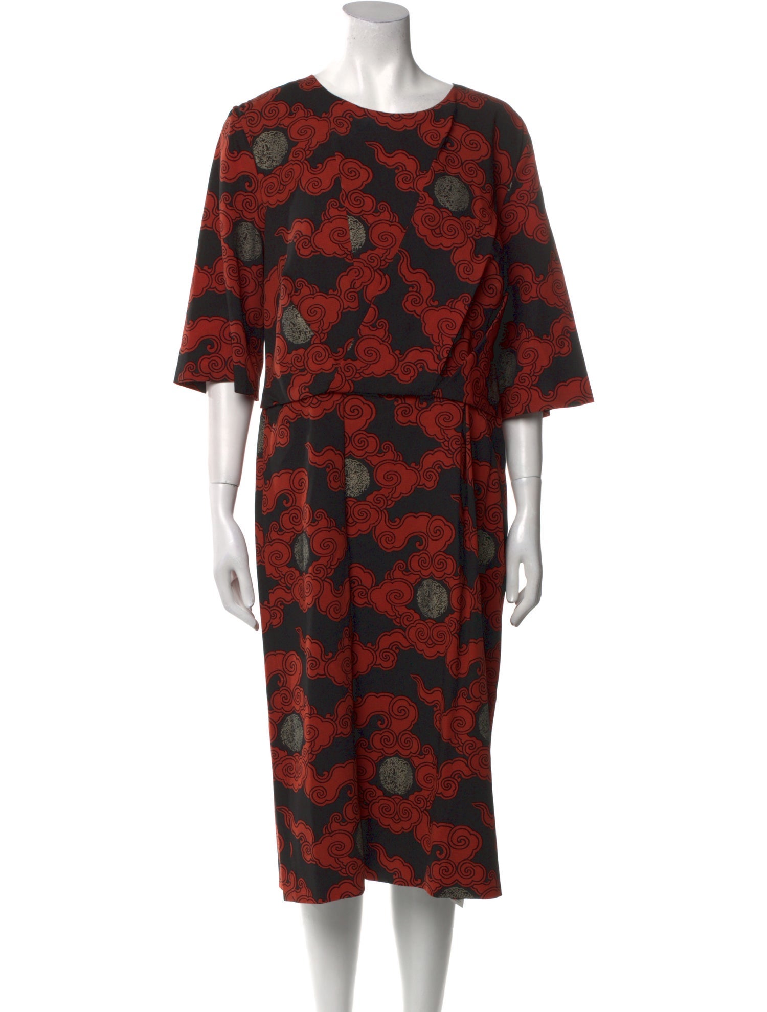 Dries Van Noten Wool Midi Length Dress