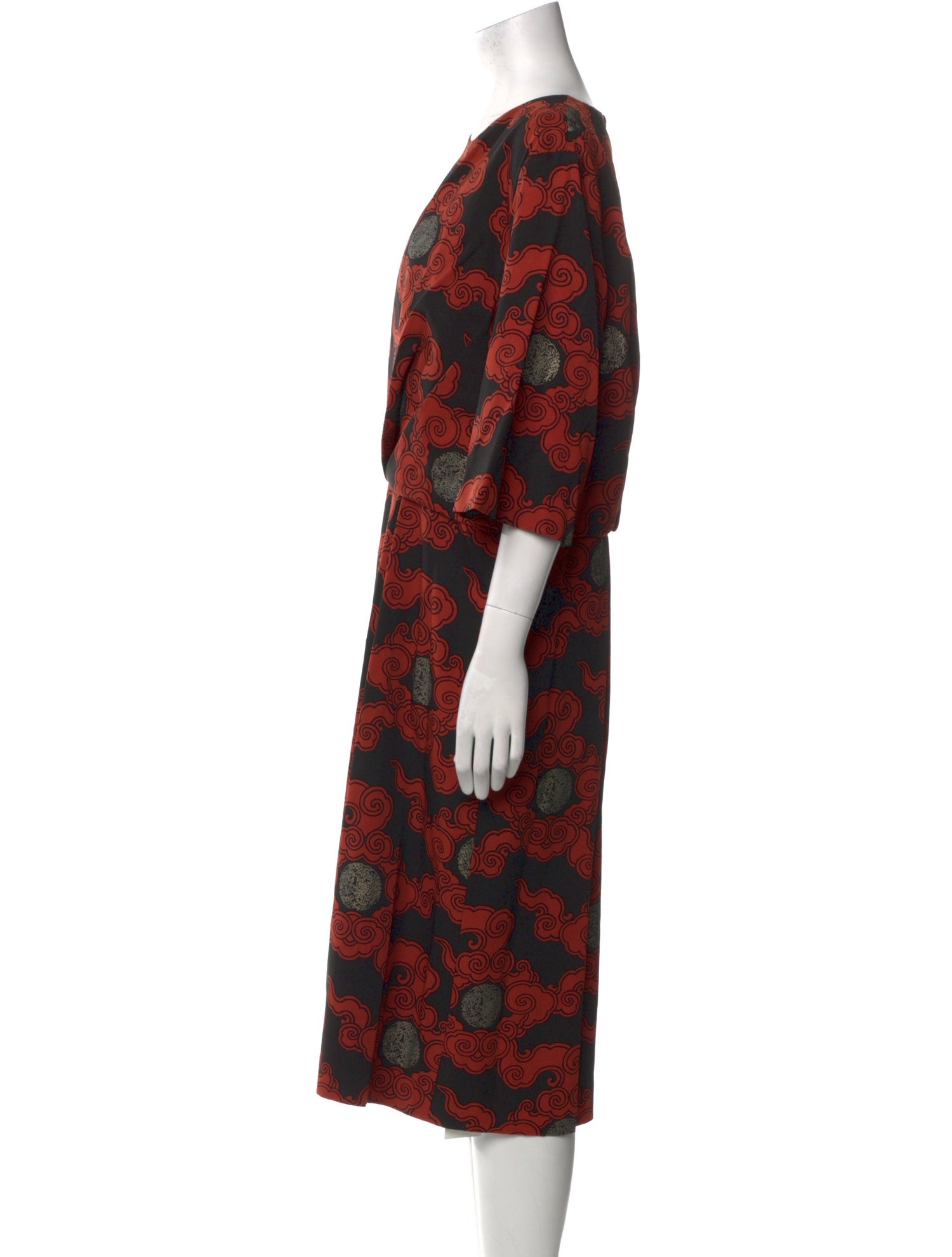 Dries Van Noten Wool Midi Length Dress
