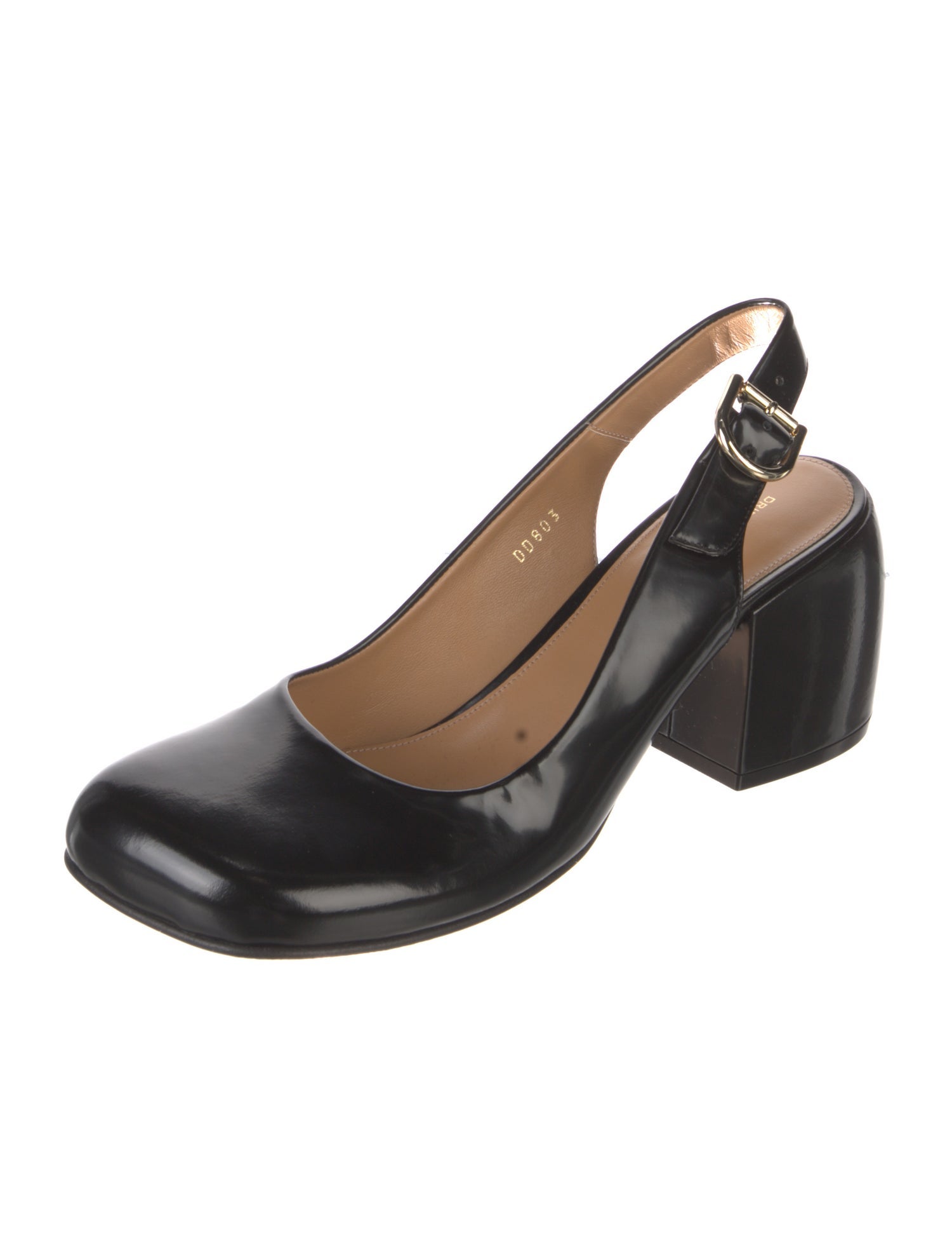 Dries Van Noten Leather Slingback Pumps
