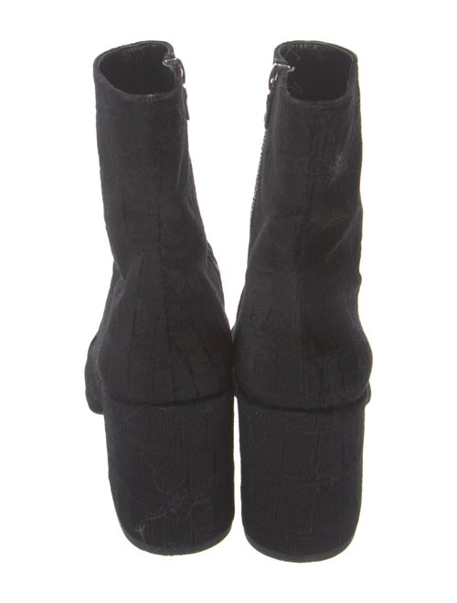 Dries Van Noten Velvet Boots