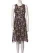 Dries Van Noten Silk Knee-Length Dress