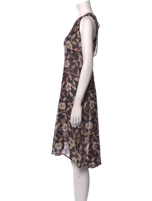 Dries Van Noten Silk Knee-Length Dress
