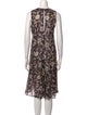Dries Van Noten Silk Knee-Length Dress