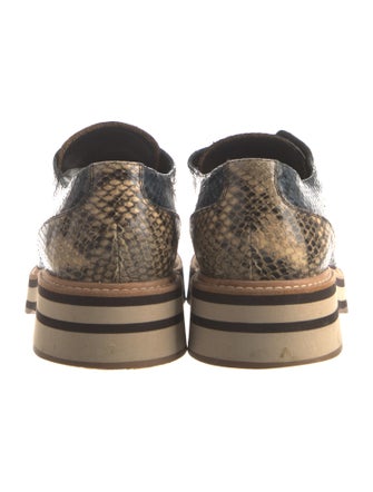 Dries Van Noten Leather Animal Print Oxfords