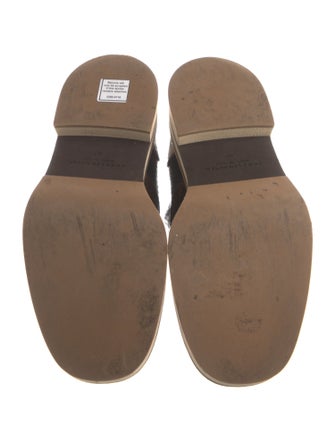 Dries Van Noten Leather Animal Print Oxfords