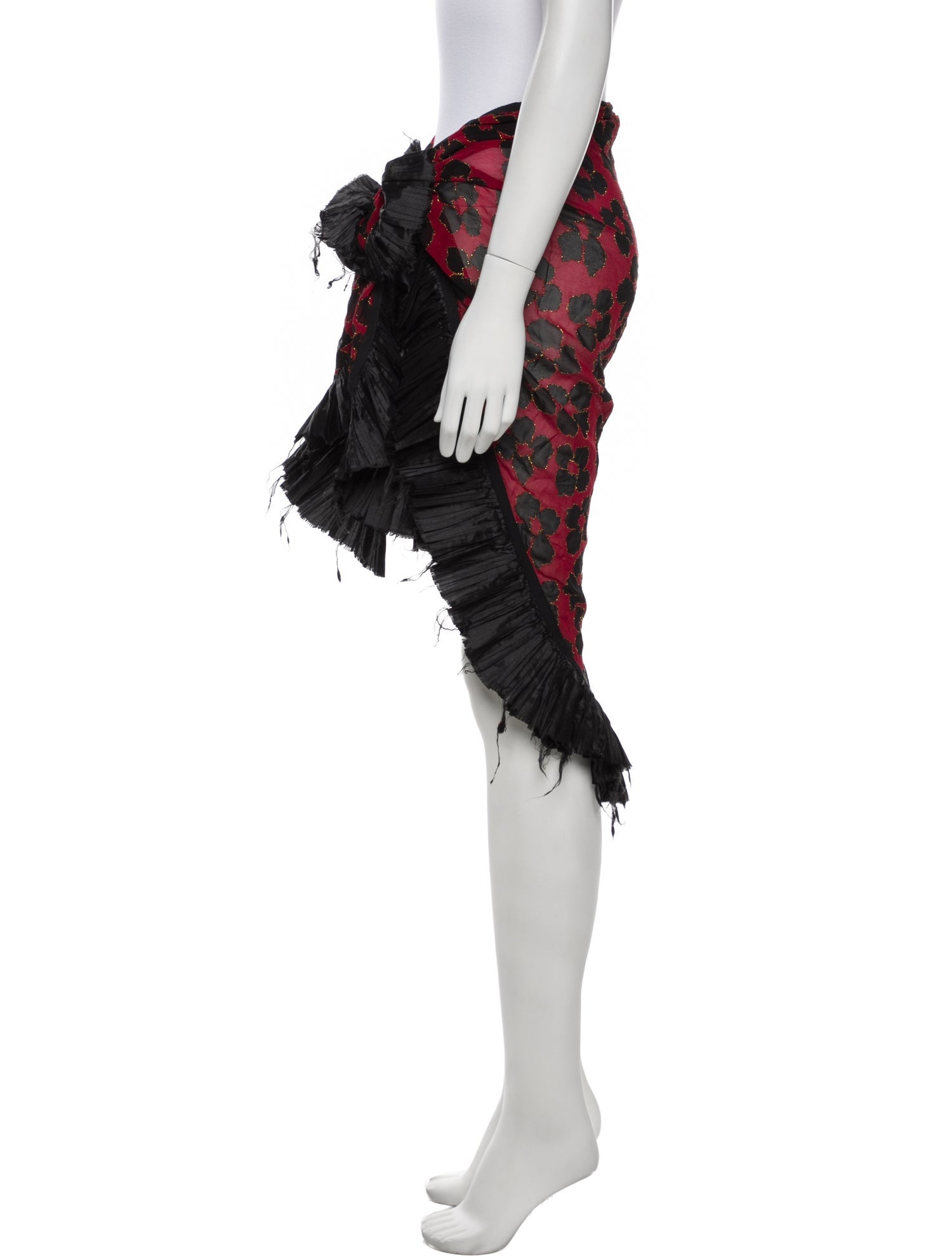 Dries Van Noten Floral Print Pleated Accents Cover-Up