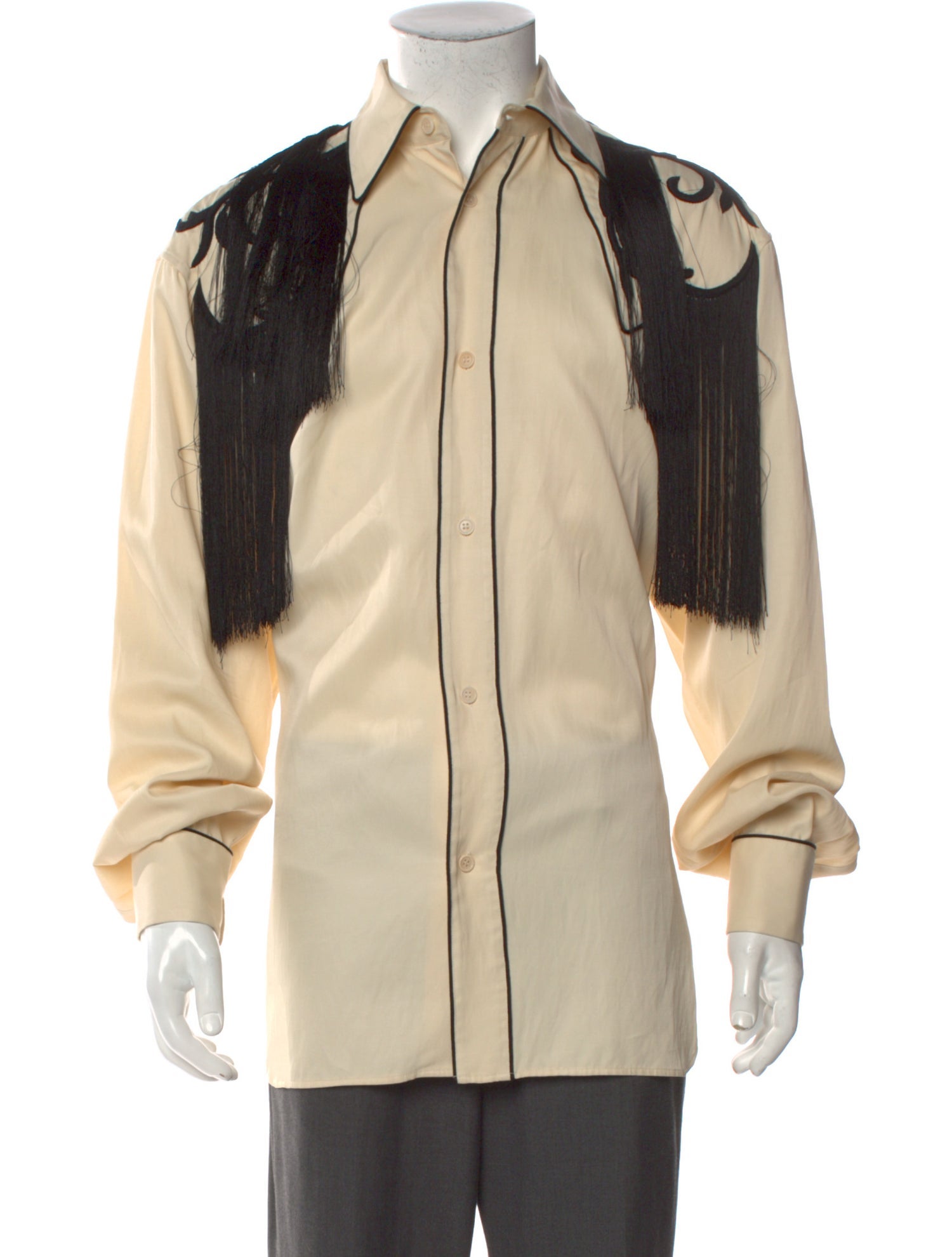 Dries Van Noten Long Sleeve Tuxedo Shirt