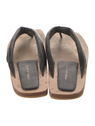 Dries Van Noten Leather Slides