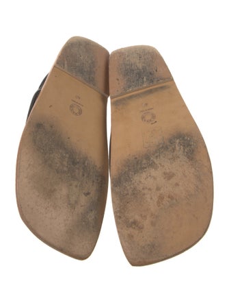 Dries Van Noten Leather Slides