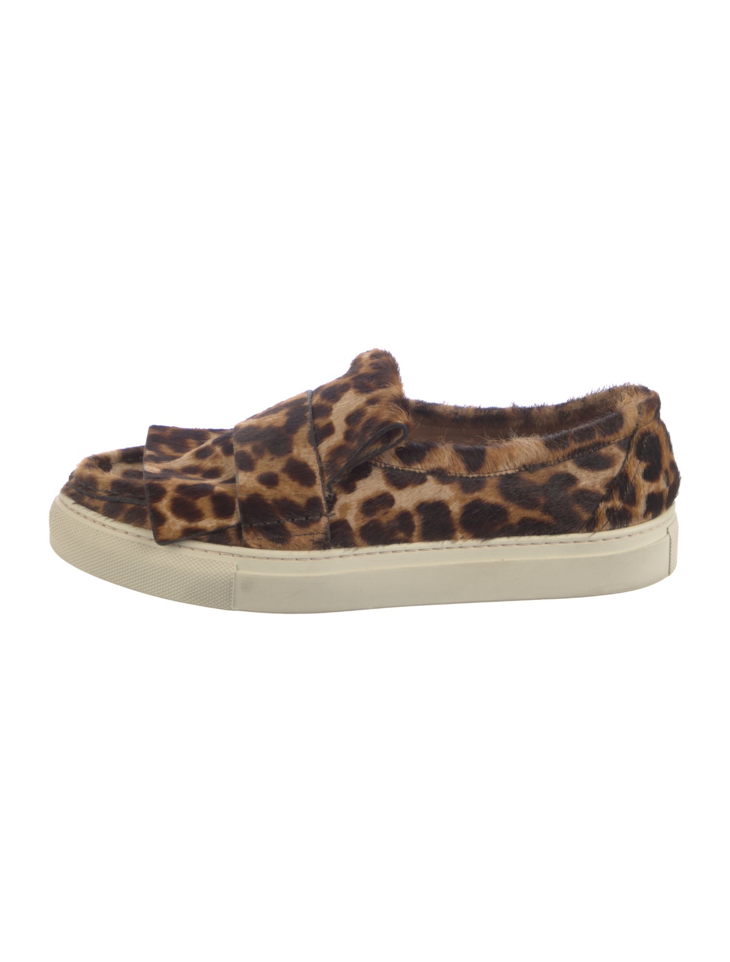 Dries Van Noten Calf Hair Animal Print Flats