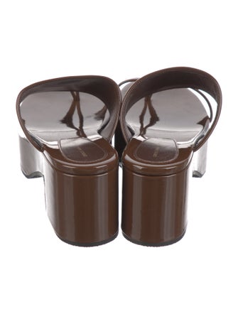 Dries Van Noten Patent Leather Slides