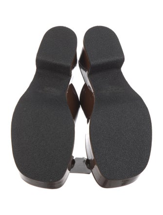 Dries Van Noten Patent Leather Slides