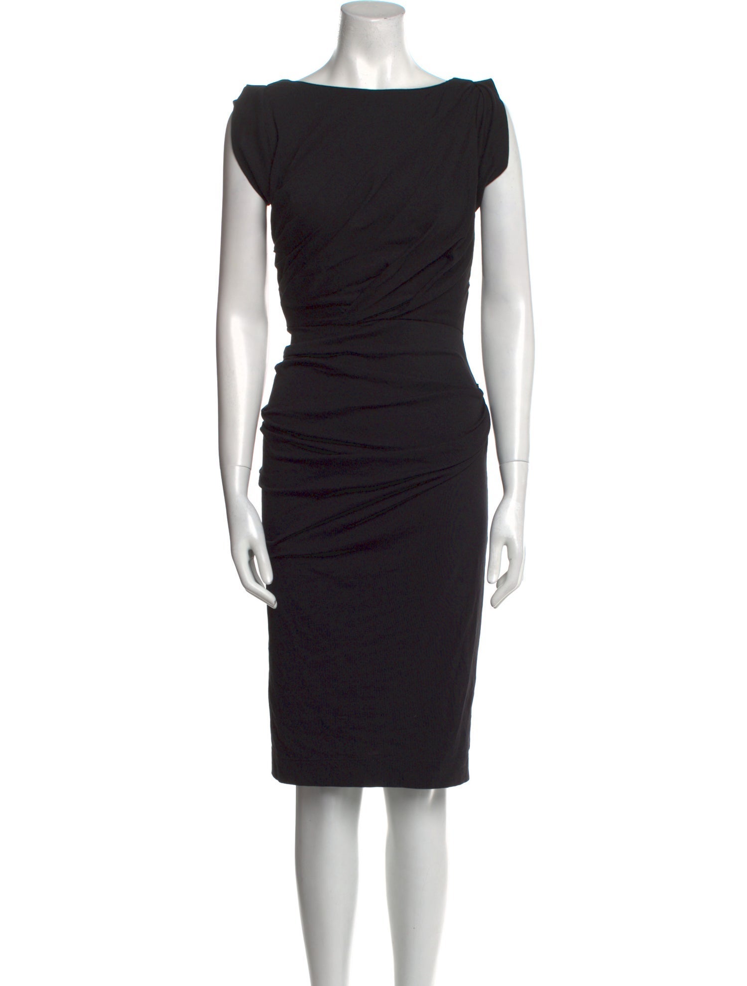 Dries Van Noten Bateau Neckline Midi Length Dress