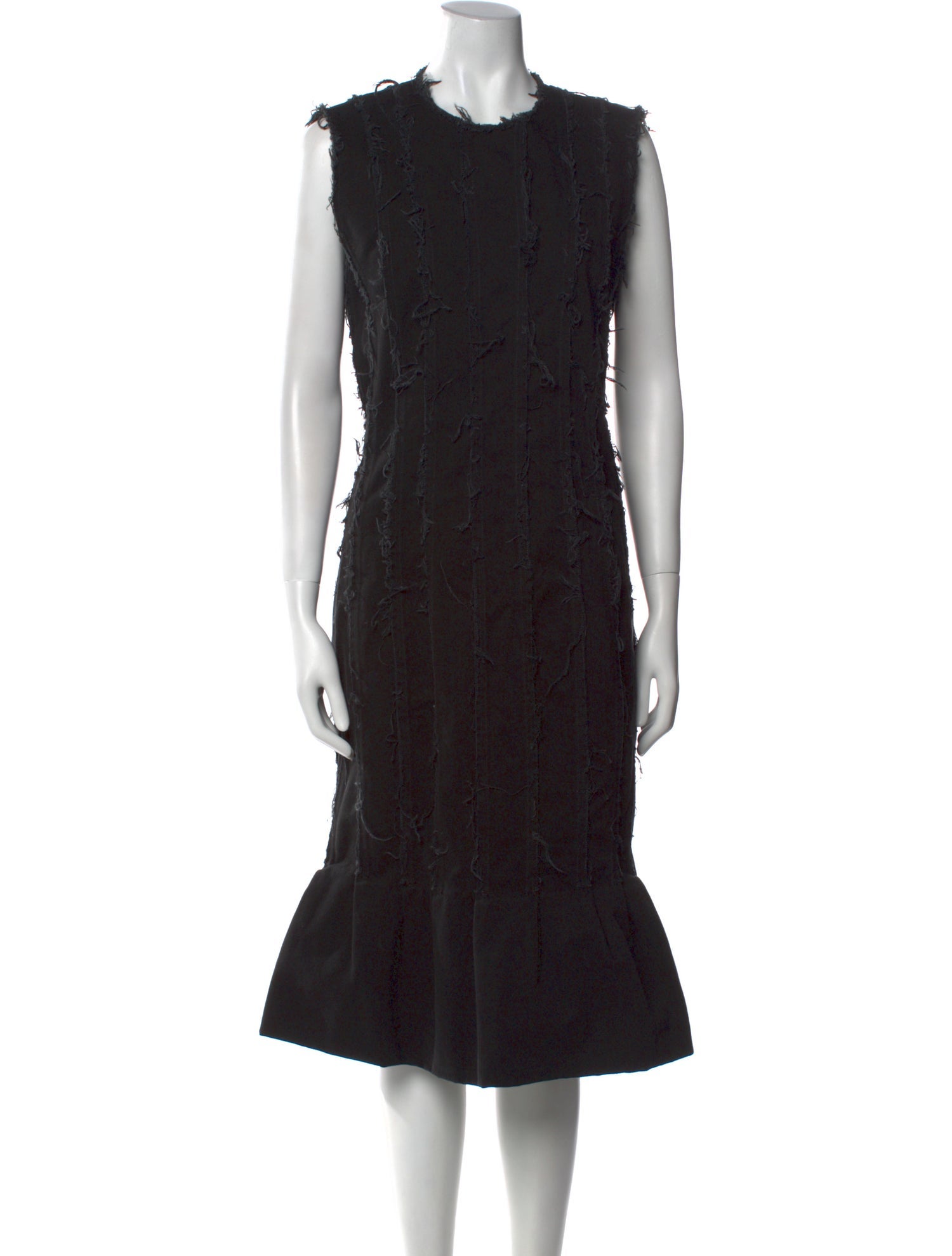 Dries Van Noten Crew Neck Midi Length Dress