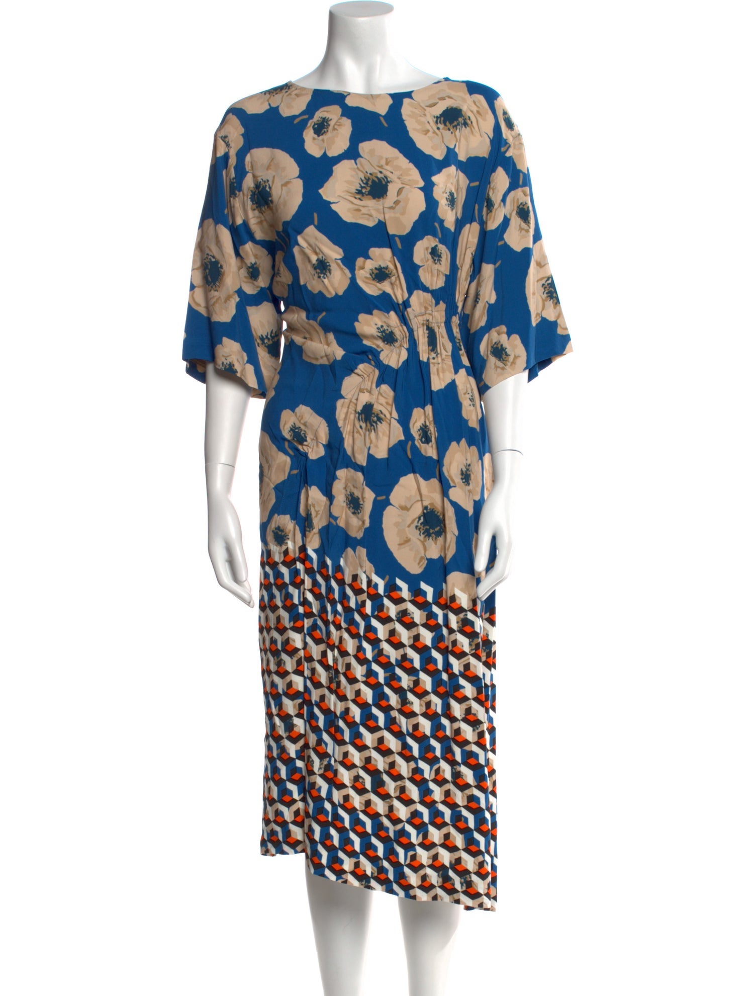 Dries Van Noten Printed Midi Length Dress