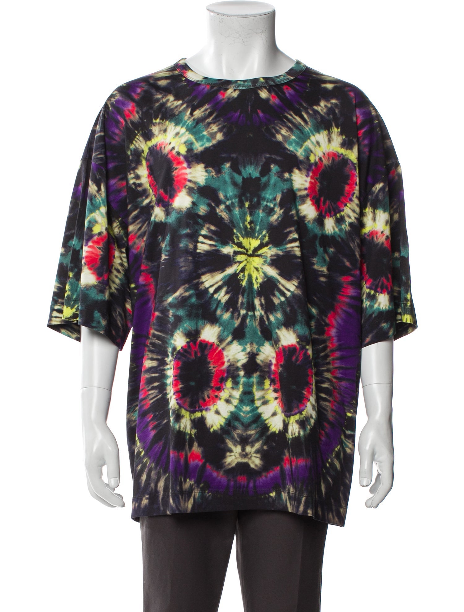 Dries Van Noten Tie-Dye Print Crew Neck T-Shirt