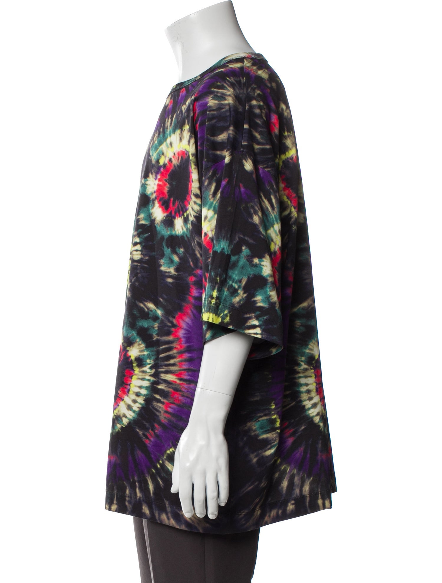 Dries Van Noten Tie-Dye Print Crew Neck T-Shirt