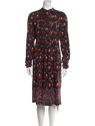 Dries Van Noten Silk Midi Length Dress
