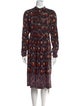 Dries Van Noten Silk Midi Length Dress