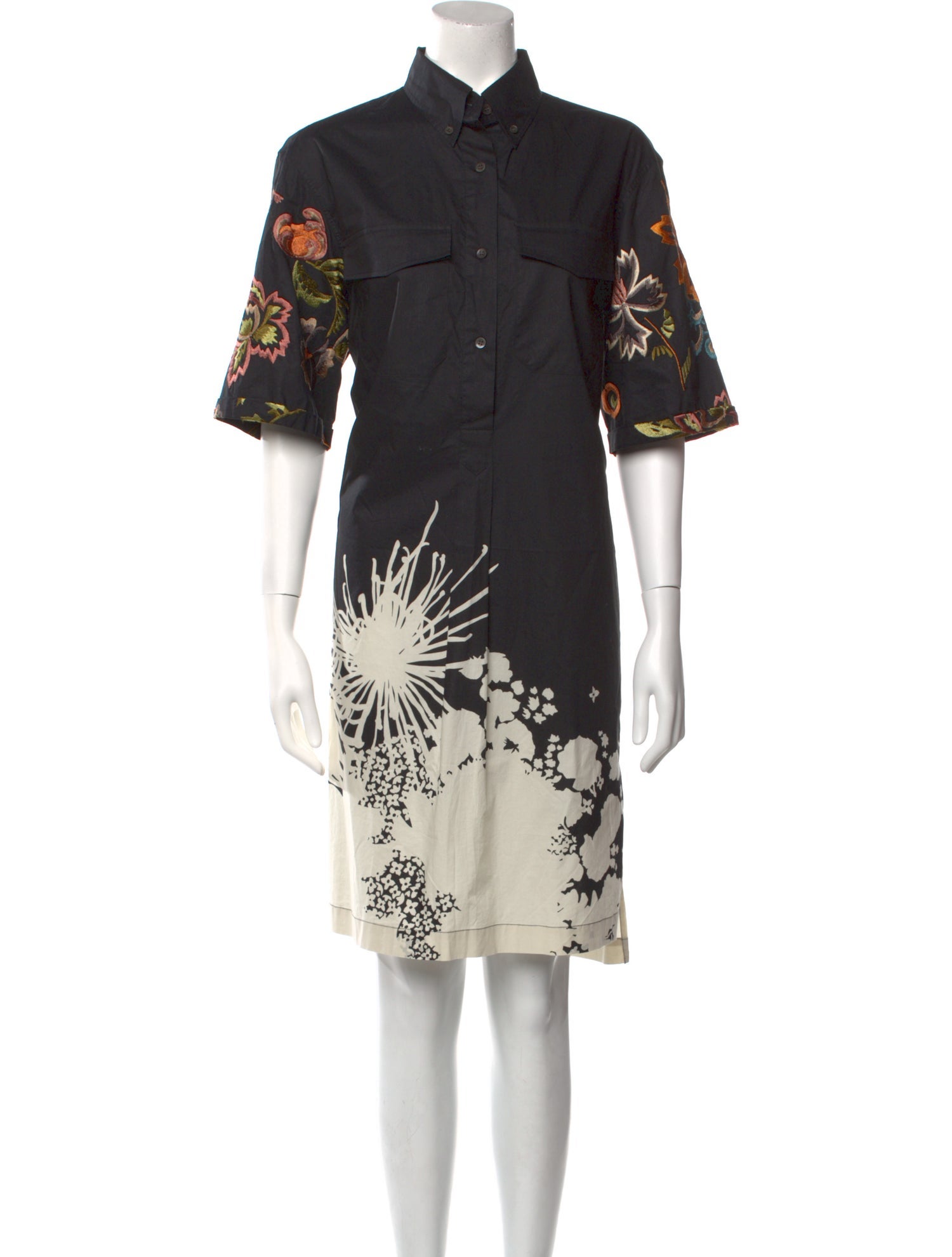 Dries Van Noten Graphic Print Midi Length Dress