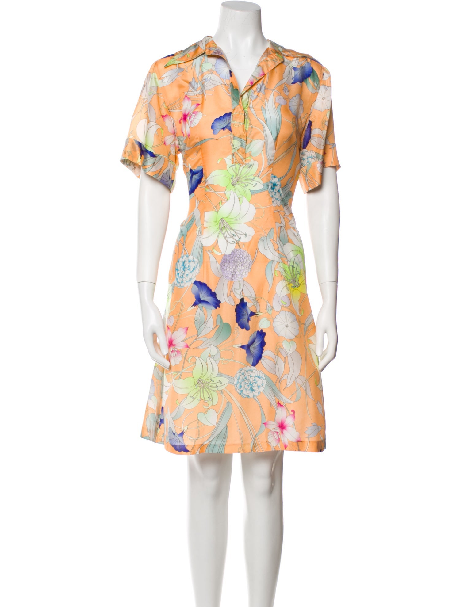 Dries Van Noten Floral Print Knee-Length Dress