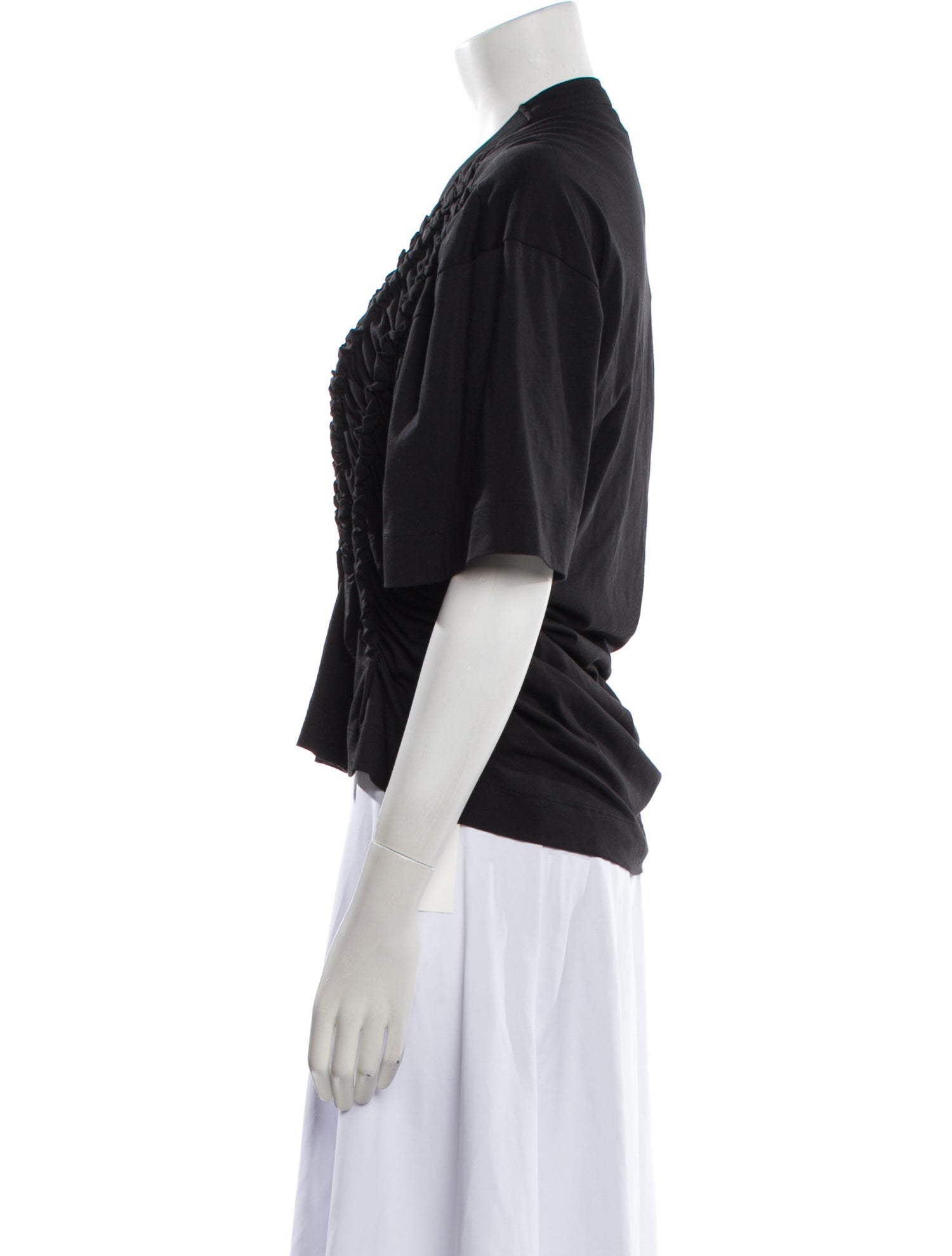 Dries Van Noten Crew Neck Short Sleeve Crop Top w/ Tags