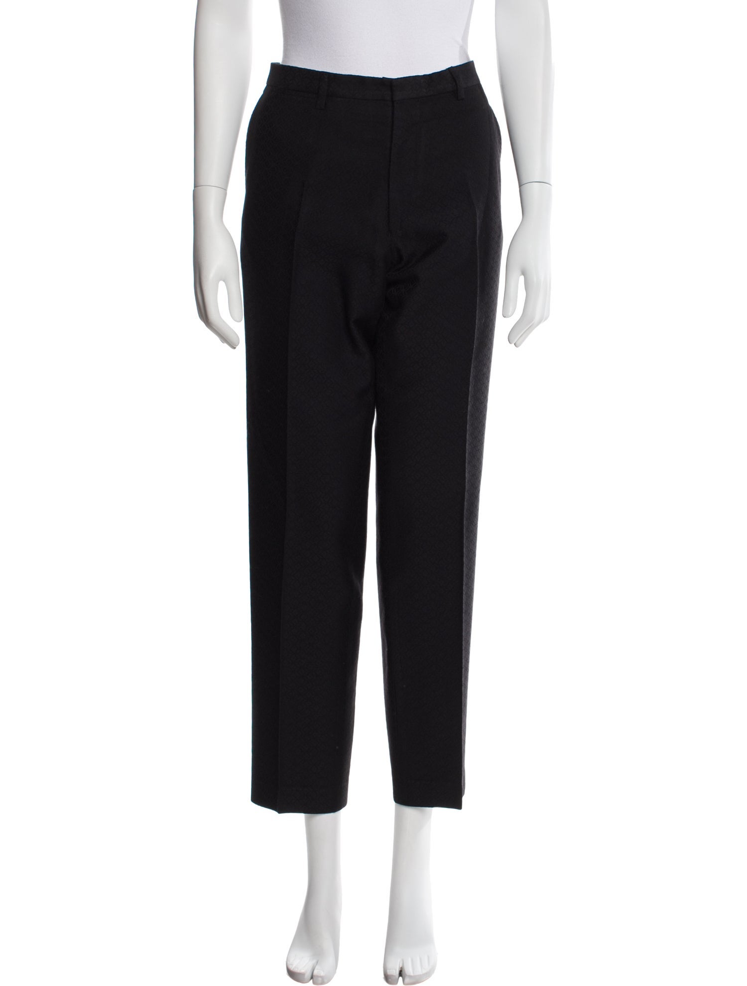 Dries Van Noten Wool Straight Leg Pants