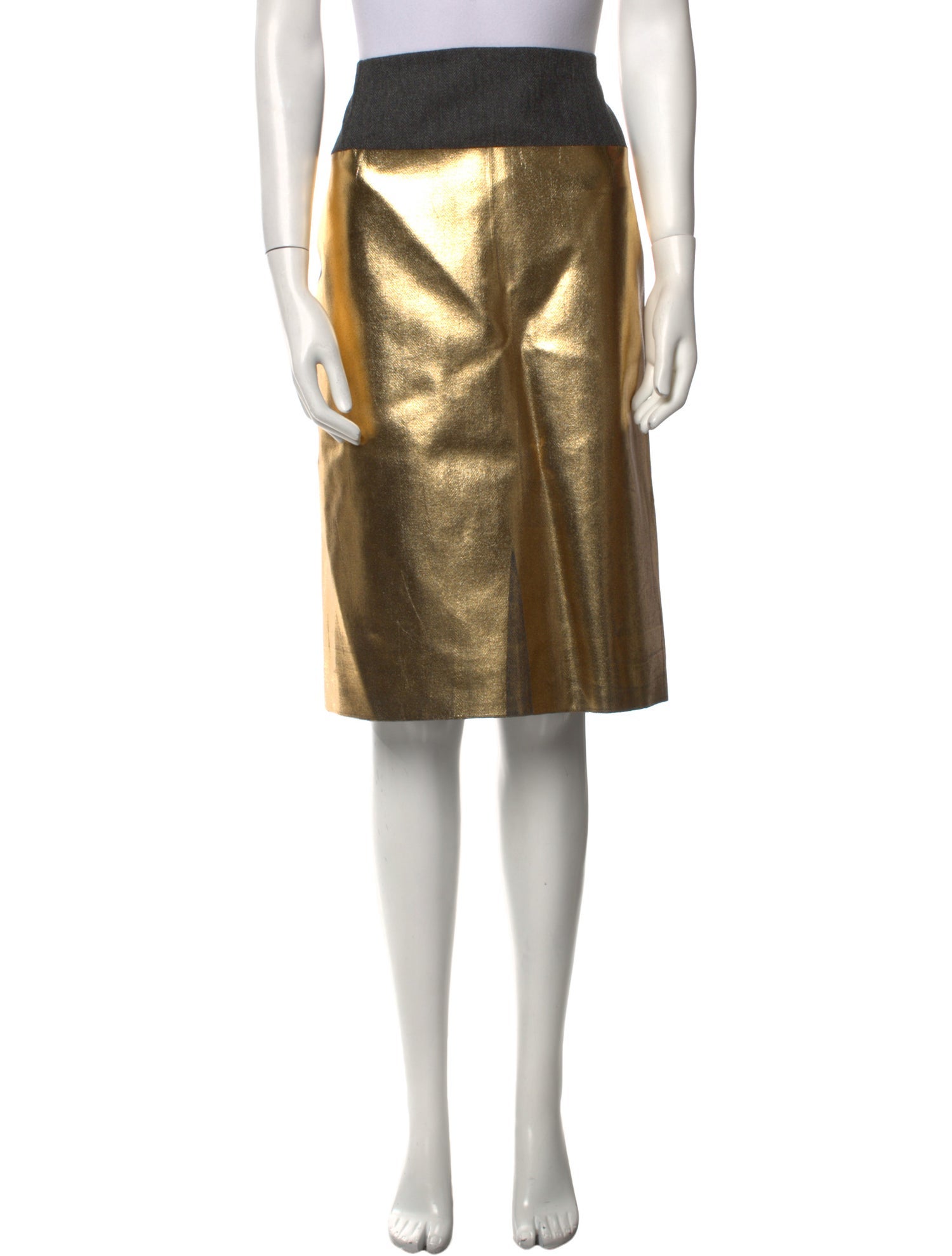 Dries Van Noten Wool Knee-Length Skirt