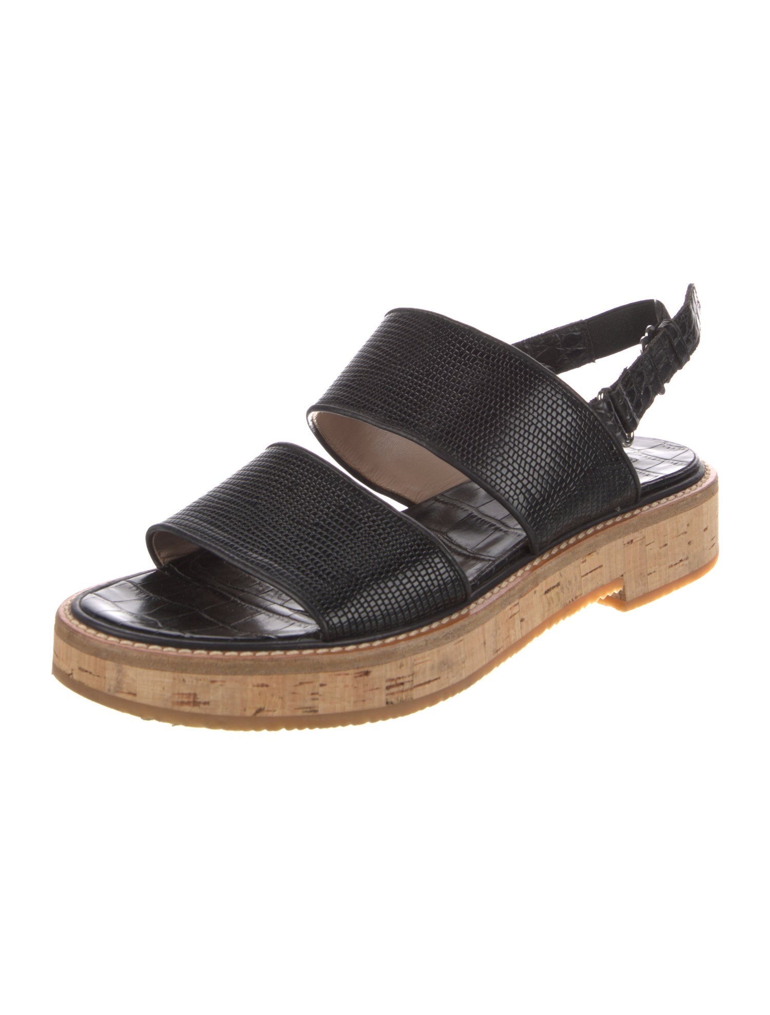 Dries Van Noten Leather Slingback Sandals