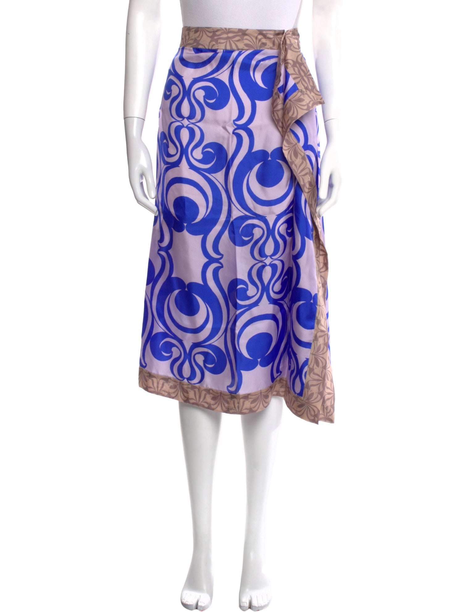 Dries Van Noten Silk Midi Length Skirt w/ Tags