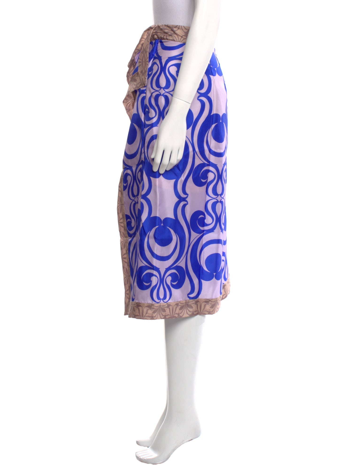 Dries Van Noten Silk Midi Length Skirt w/ Tags