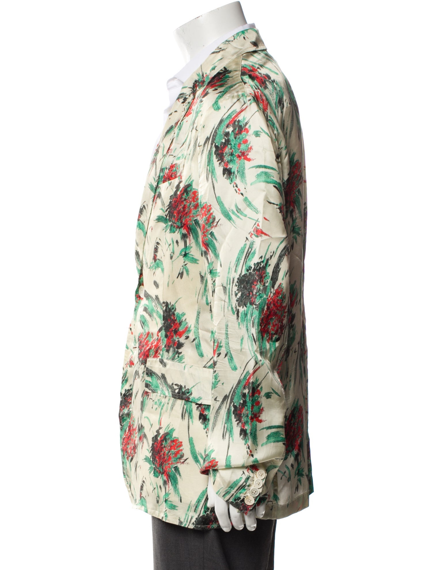 Dries Van Noten Printed Moto Jacket