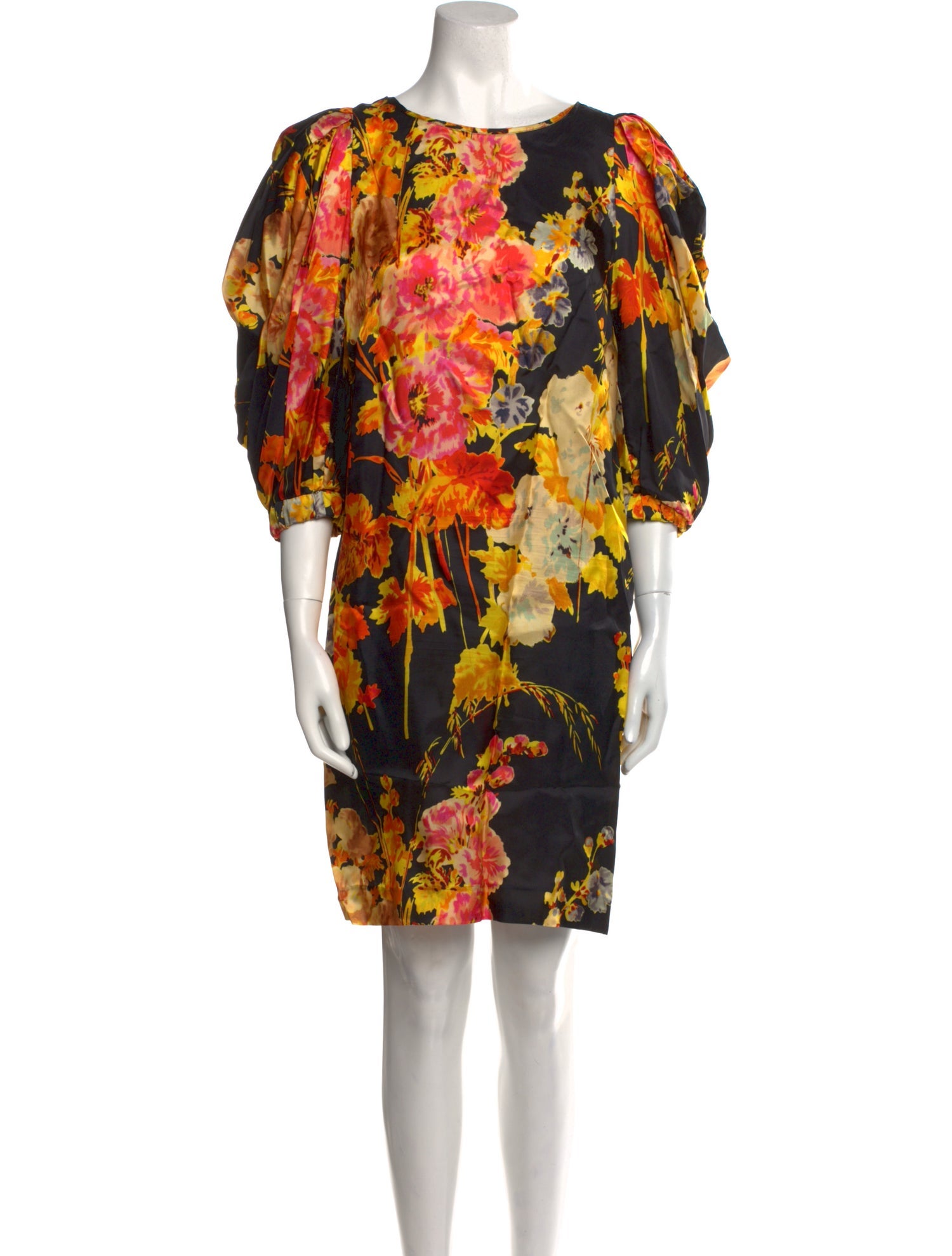 Dries Van Noten Floral Print Mini Dress