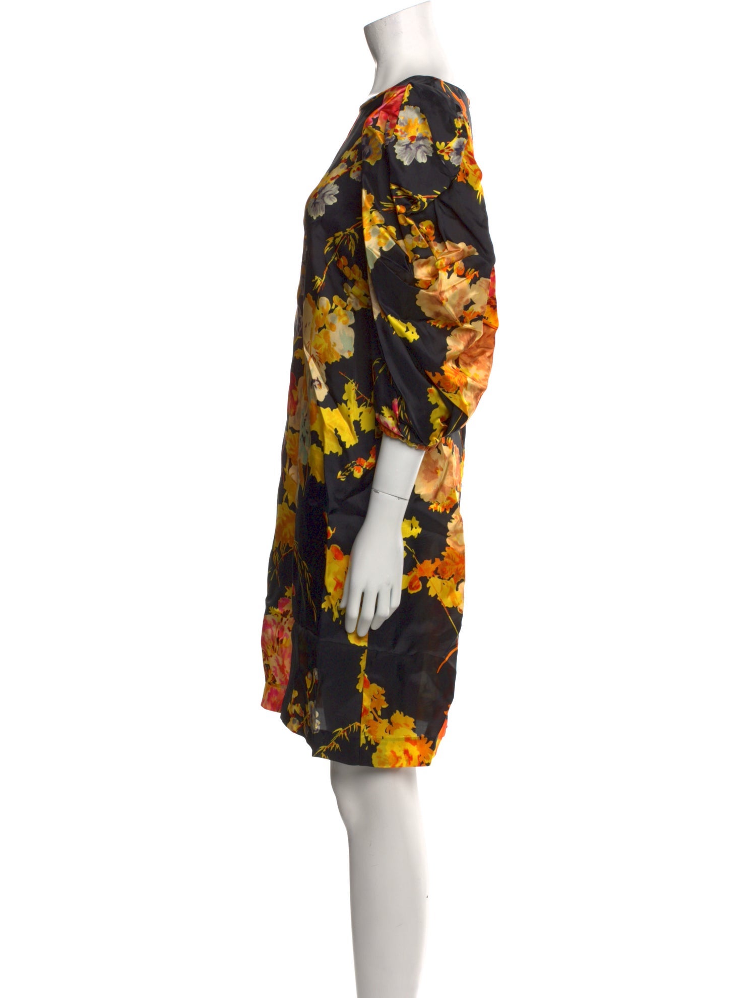 Dries Van Noten Floral Print Mini Dress