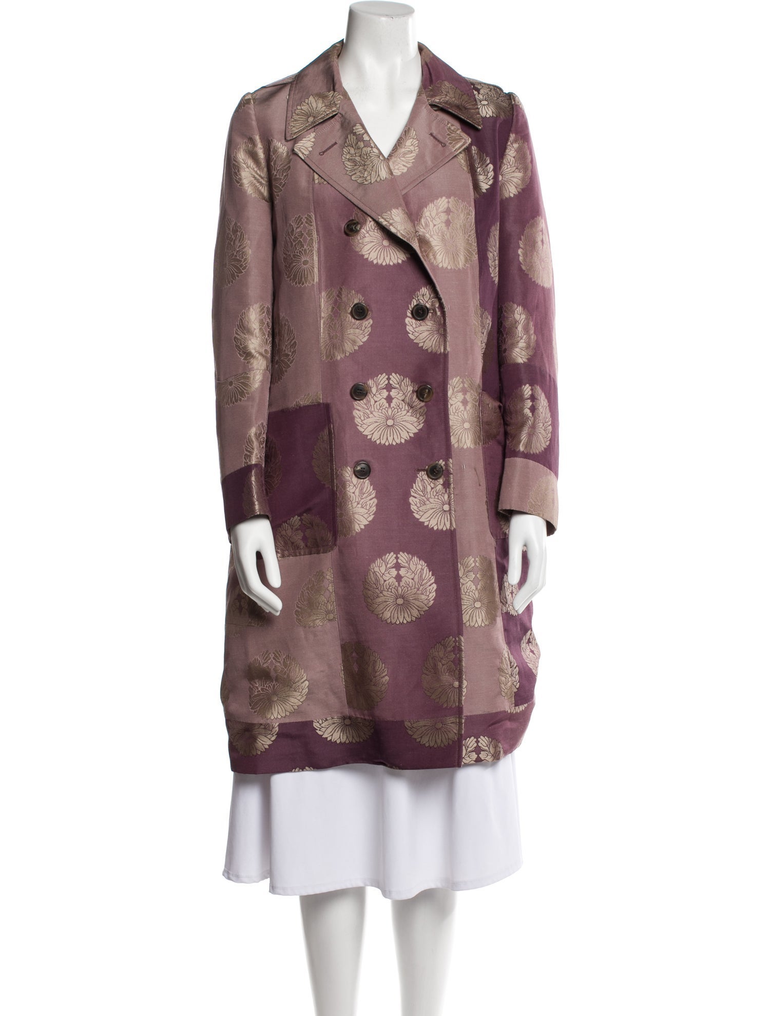 Dries Van Noten Floral Print Coat