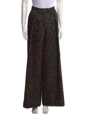 Dries Van Noten Linen Wide Leg Pants