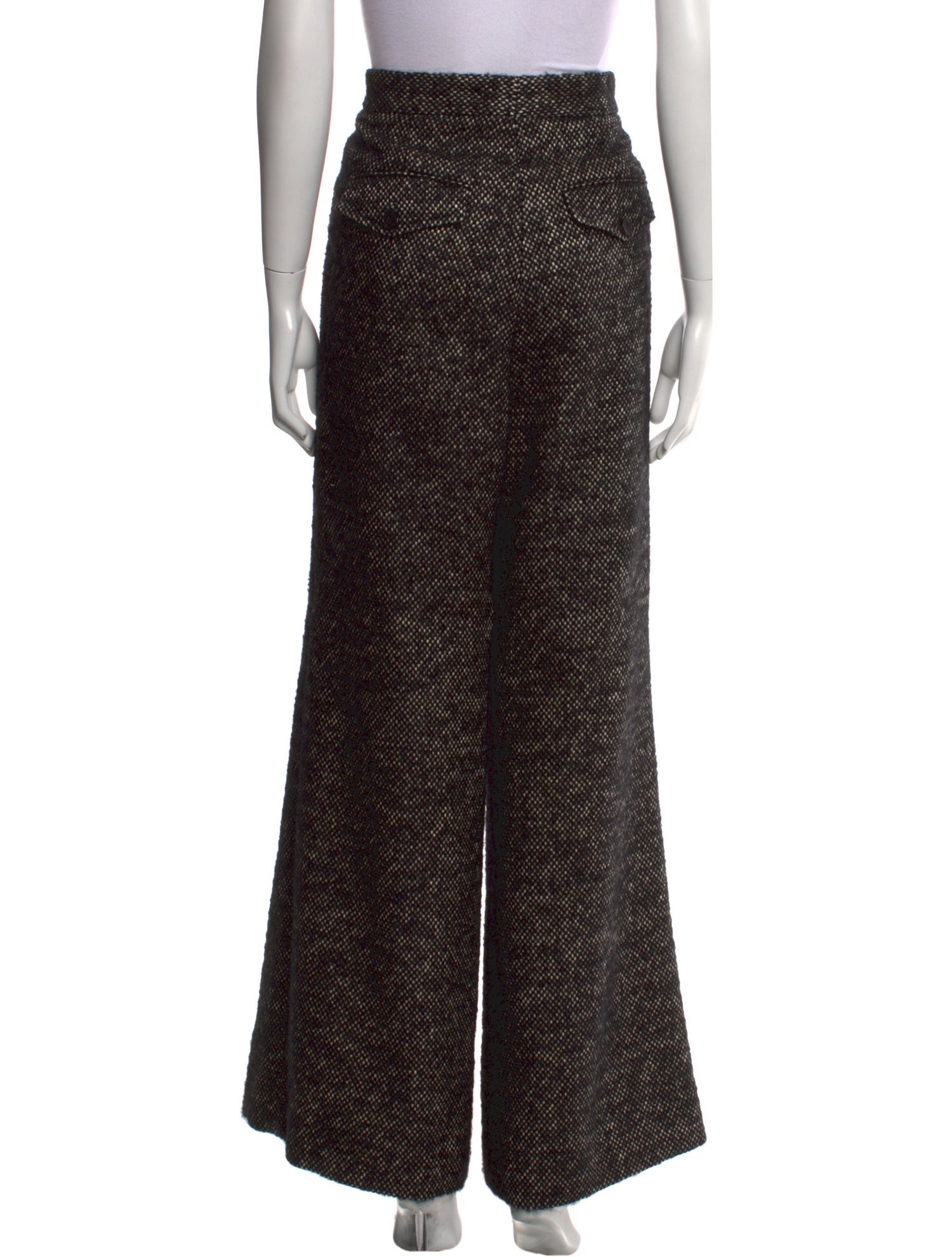 Dries Van Noten Linen Wide Leg Pants